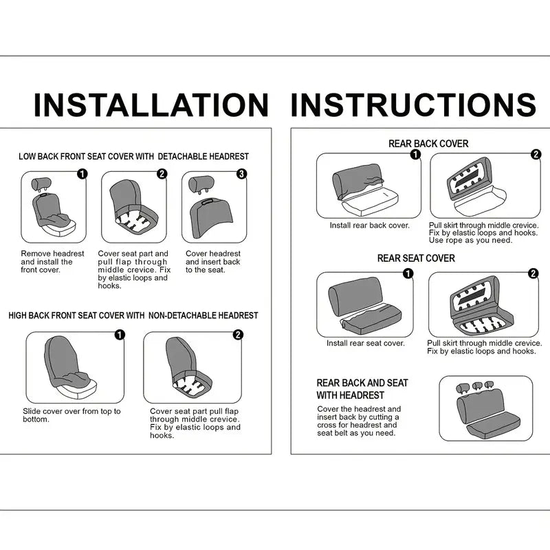 Flip Flop Flower Car Seat Cover