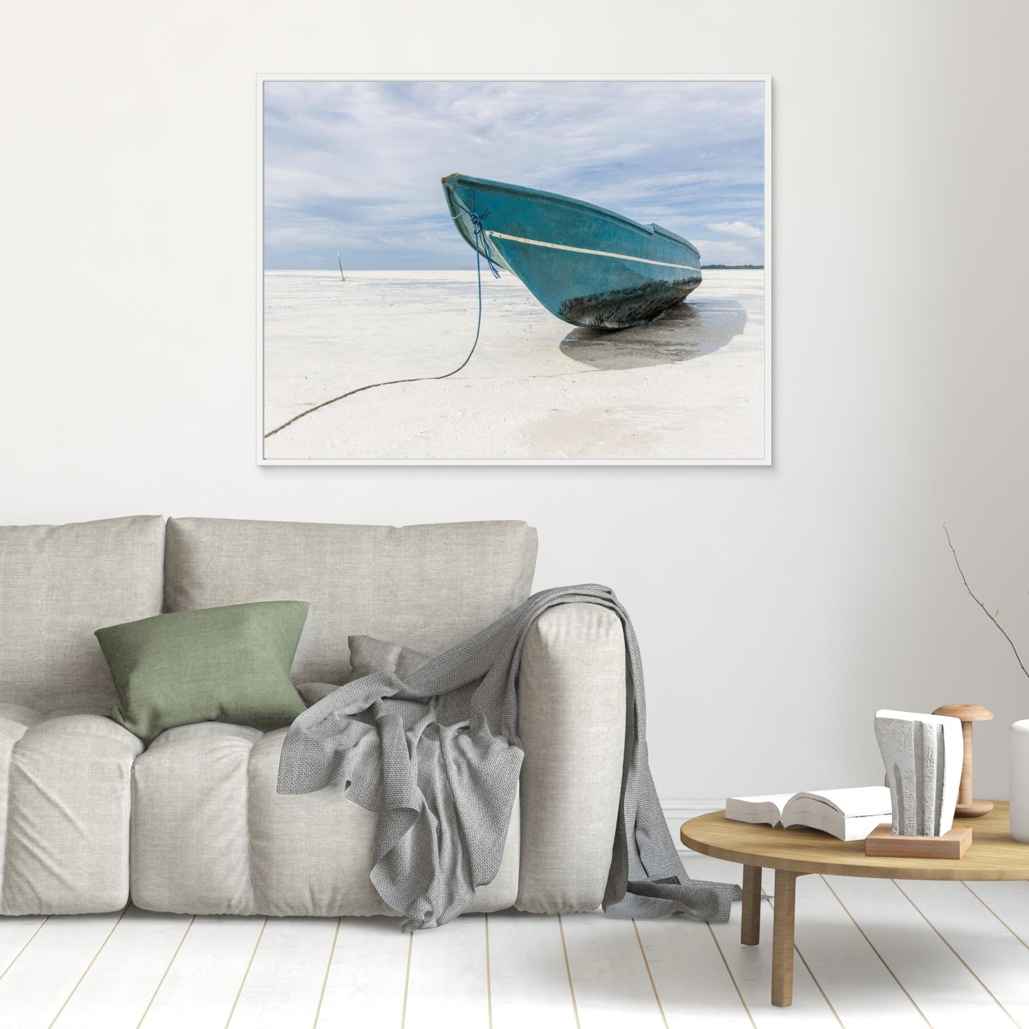 Canvas Print - Boat at the Beach by Photolovers