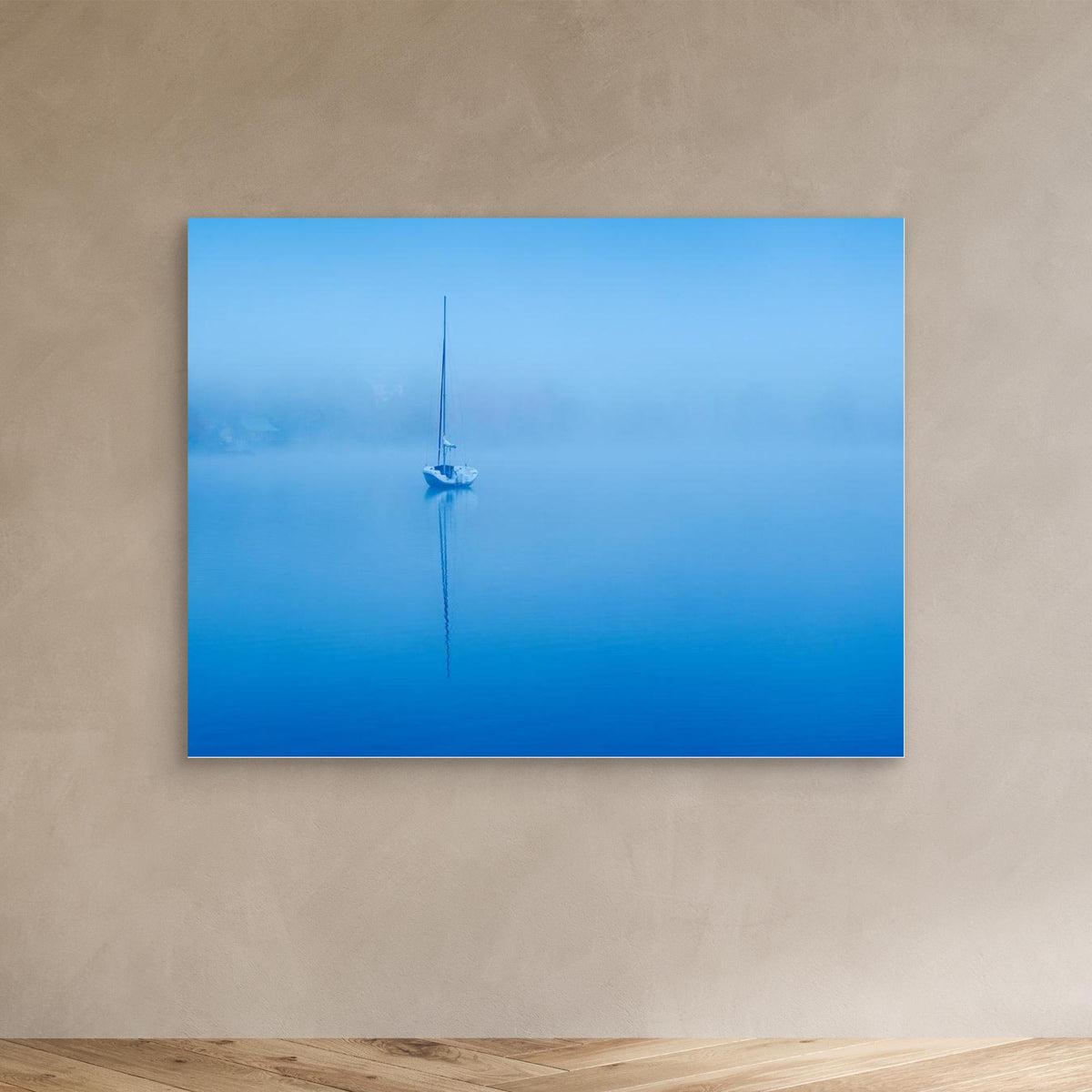 Canvas Print - Peaceful Blue Morning by David H Yang