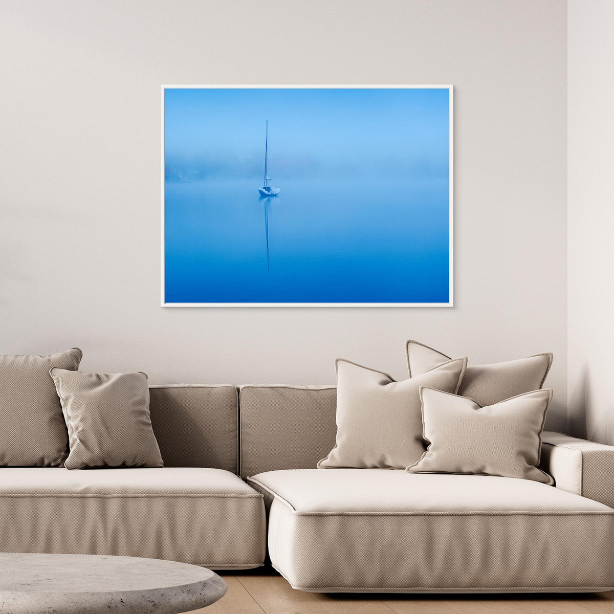 Canvas Print - Peaceful Blue Morning by David H Yang