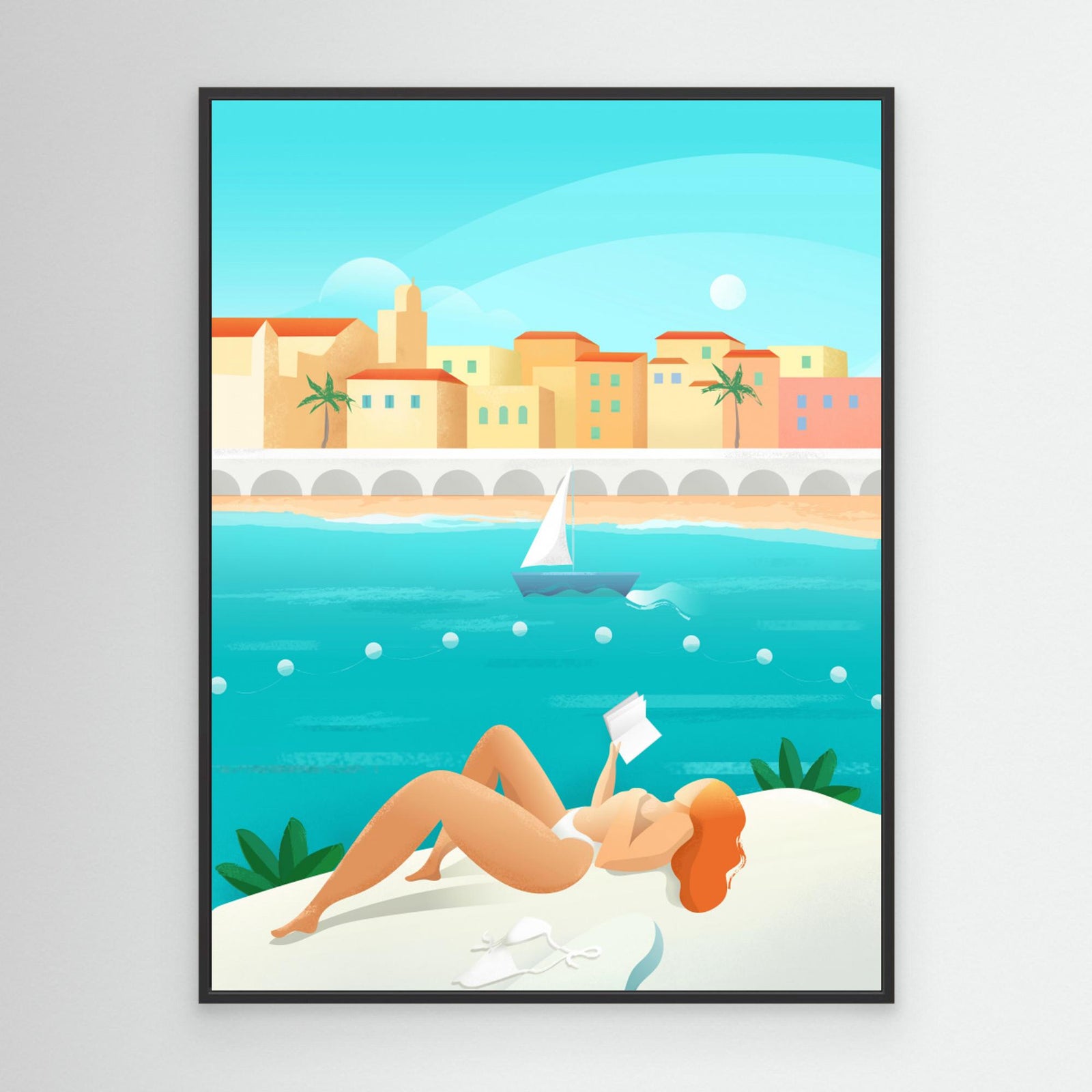 Canvas Print - Cote d'Azur by Petra Lizde