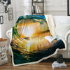 Eye of the Ocean Soft Sherpa Blanket