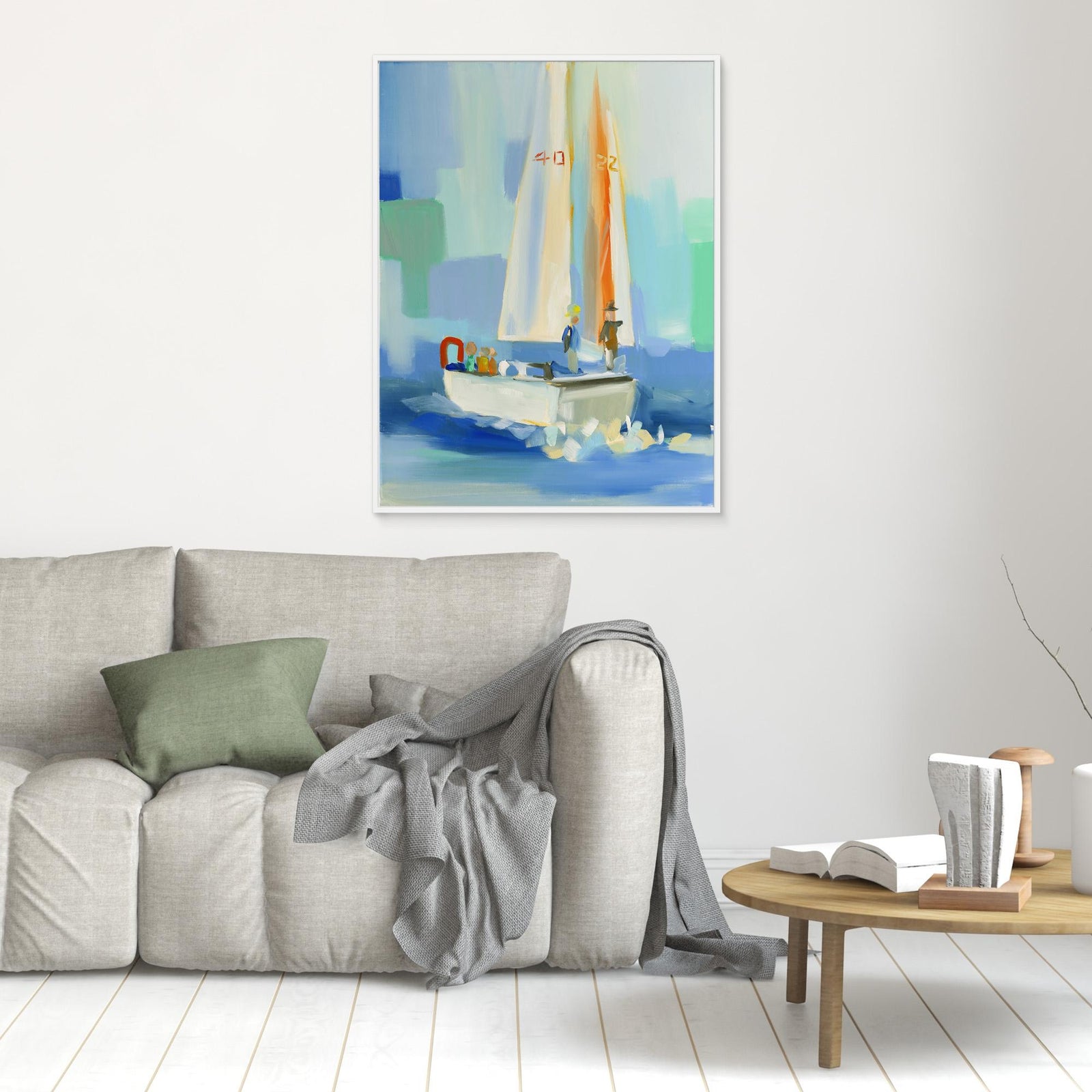 Canvas Print - Sailboat by Jenny Westenhofer