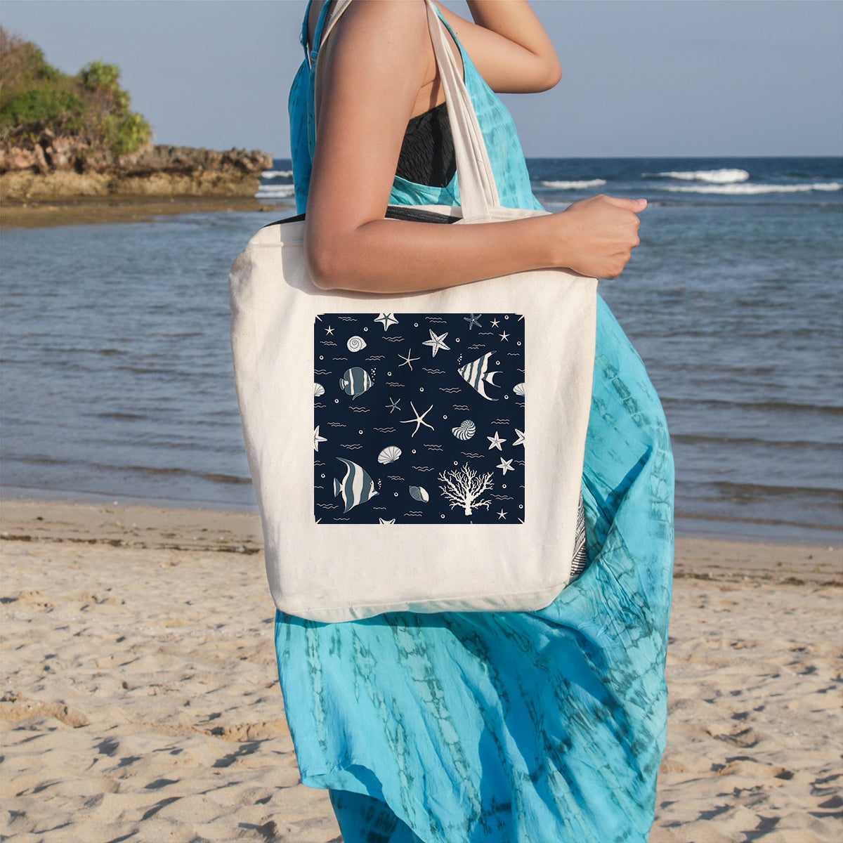 Blue Ocean Beach Tote