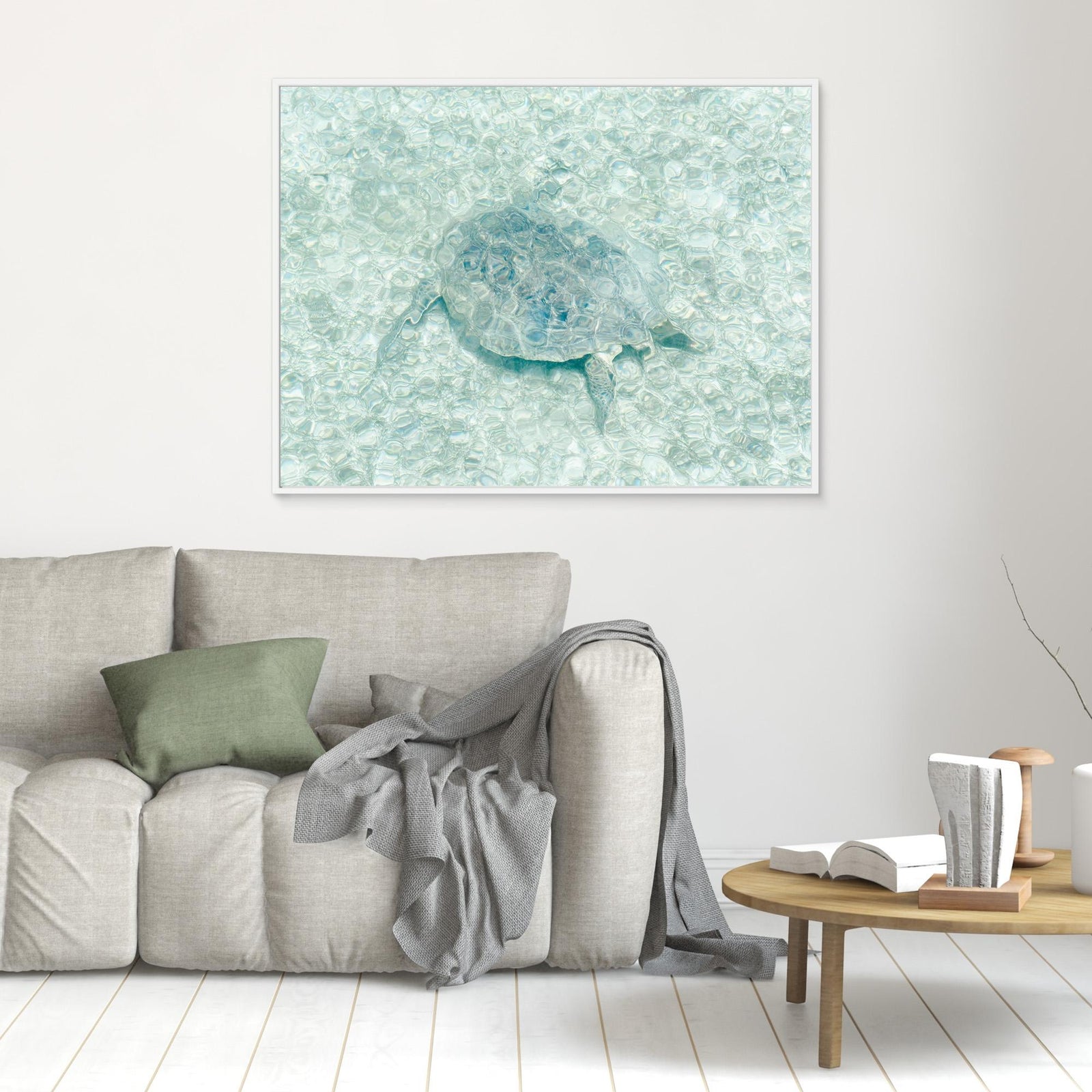 Canvas Print - Turtle Underwater by Photolovers