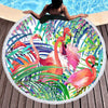 Flamingo Passion Round Beach Towel