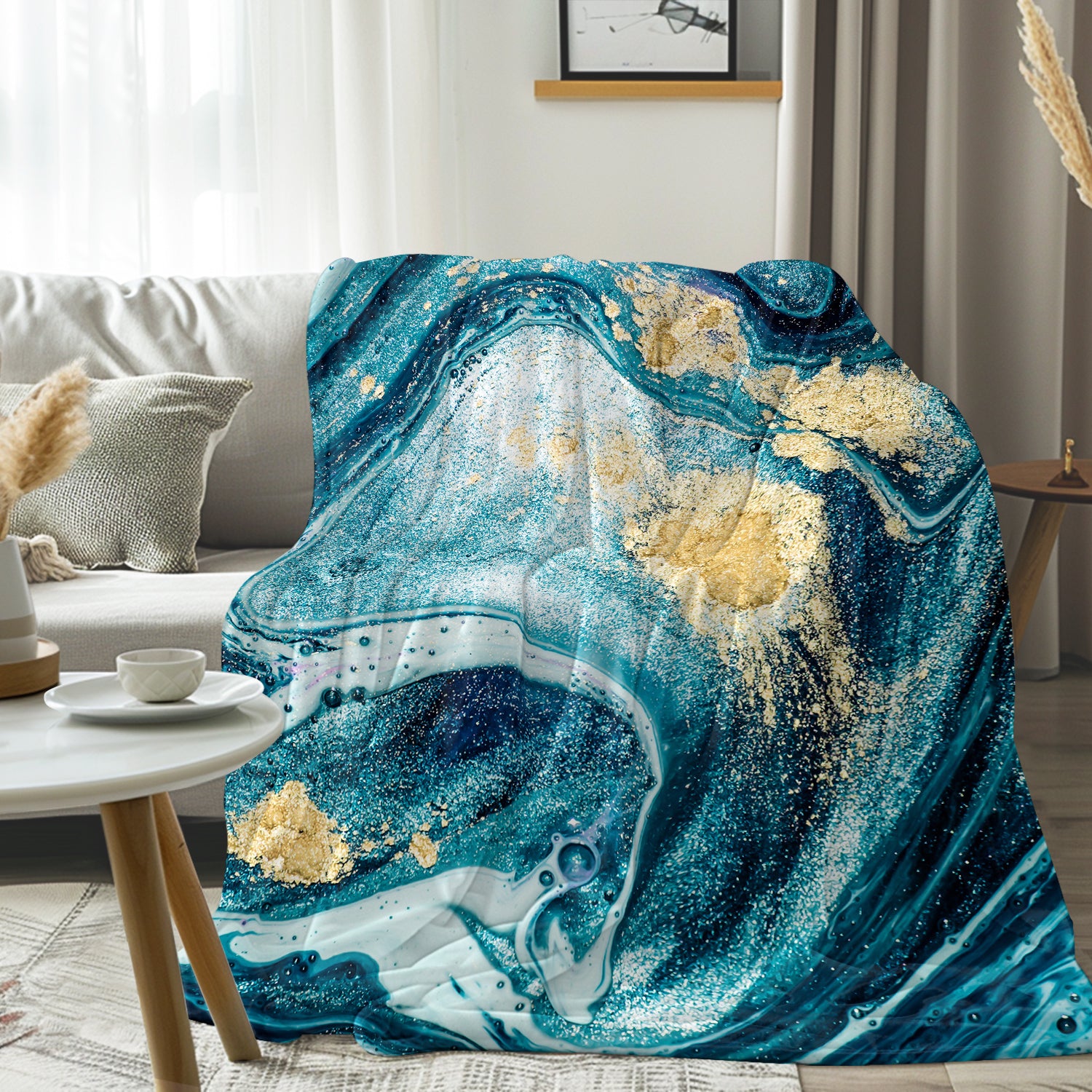 Bondi Beach Flannel Fleece Blanket