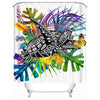 Floating With A Tropical Butterfly Shower Curtain