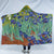 Van Gogh Irises Cozy Hooded Blanket