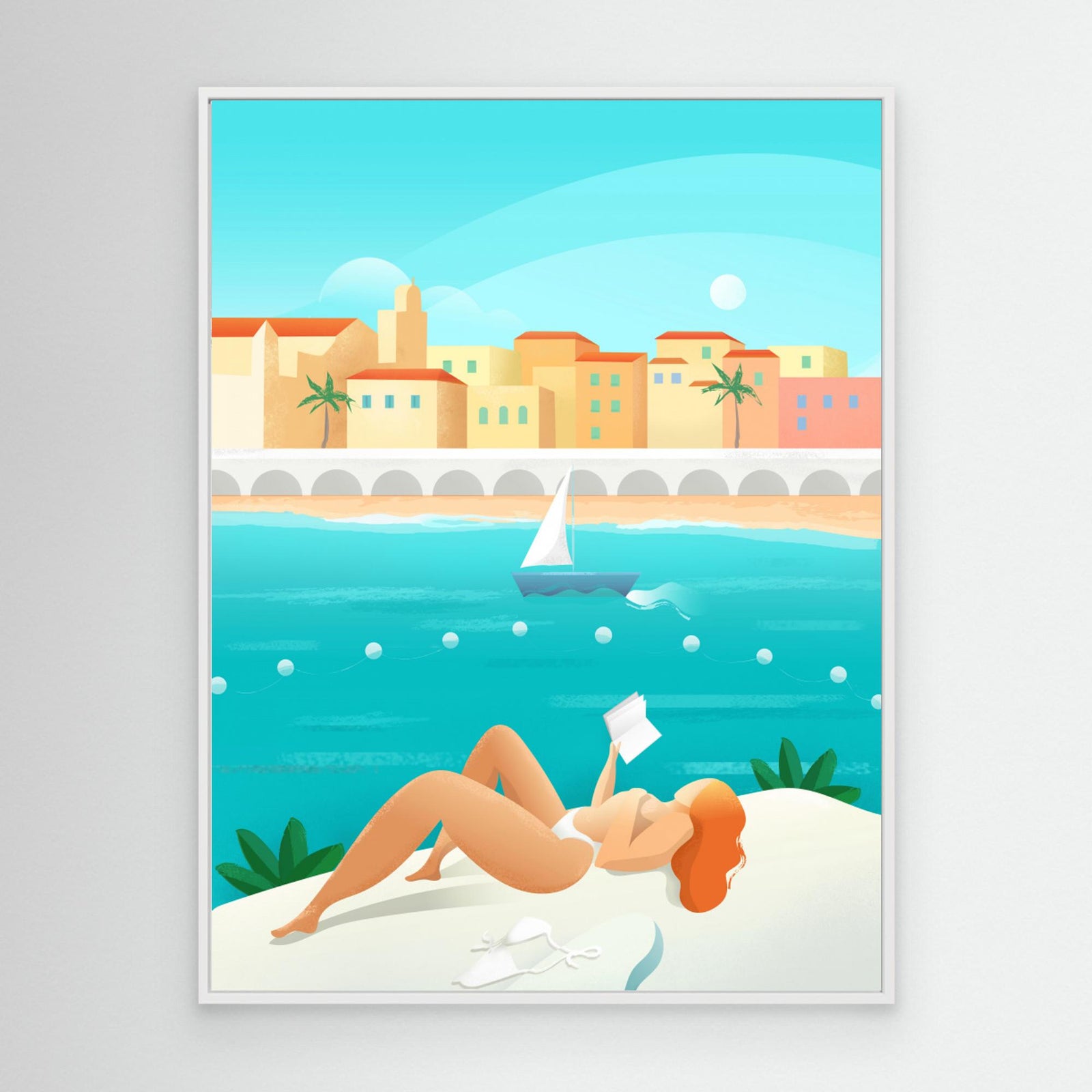 Canvas Print - Cote d'Azur by Petra Lizde
