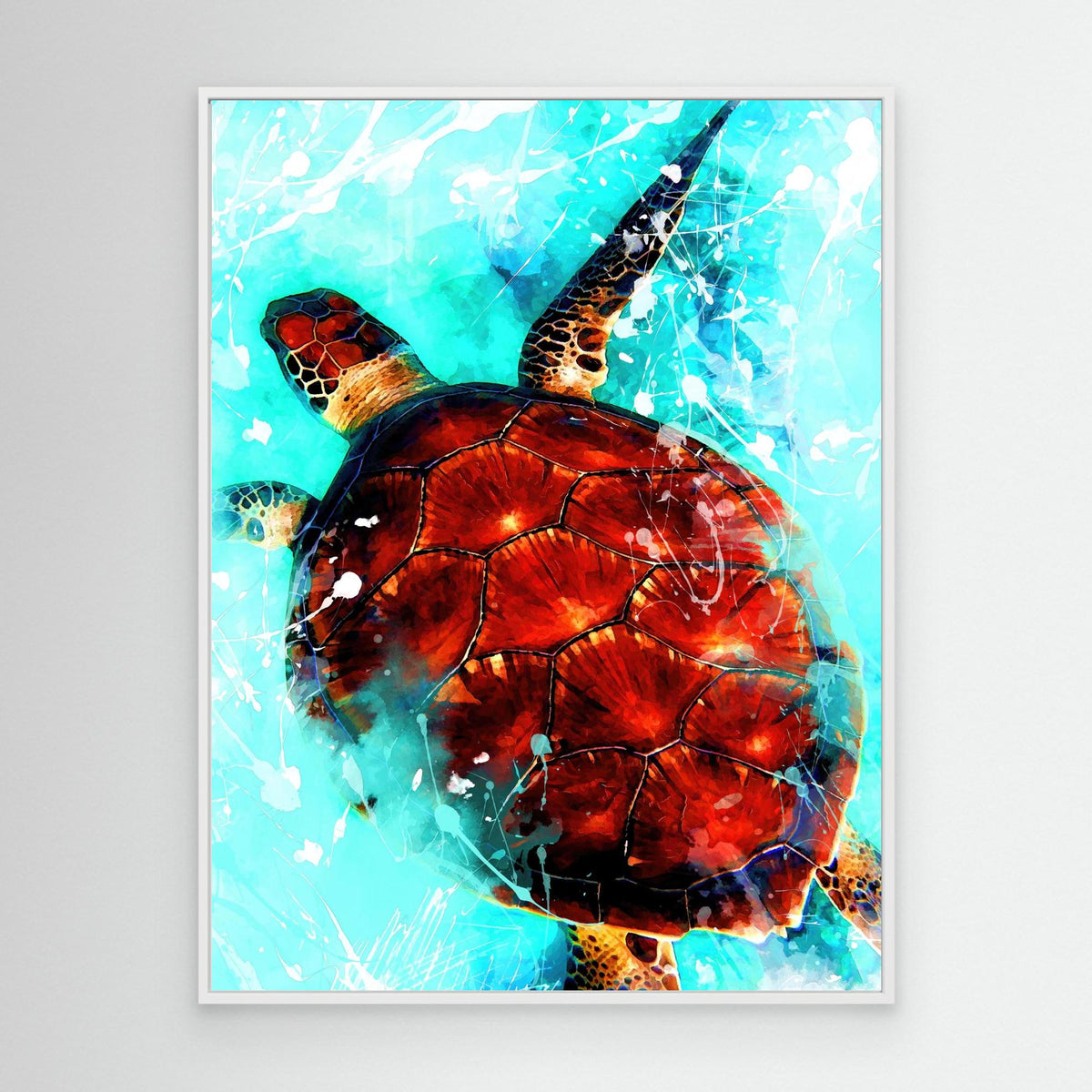Canvas Print - Turtle Art by Justyna Jaszke
