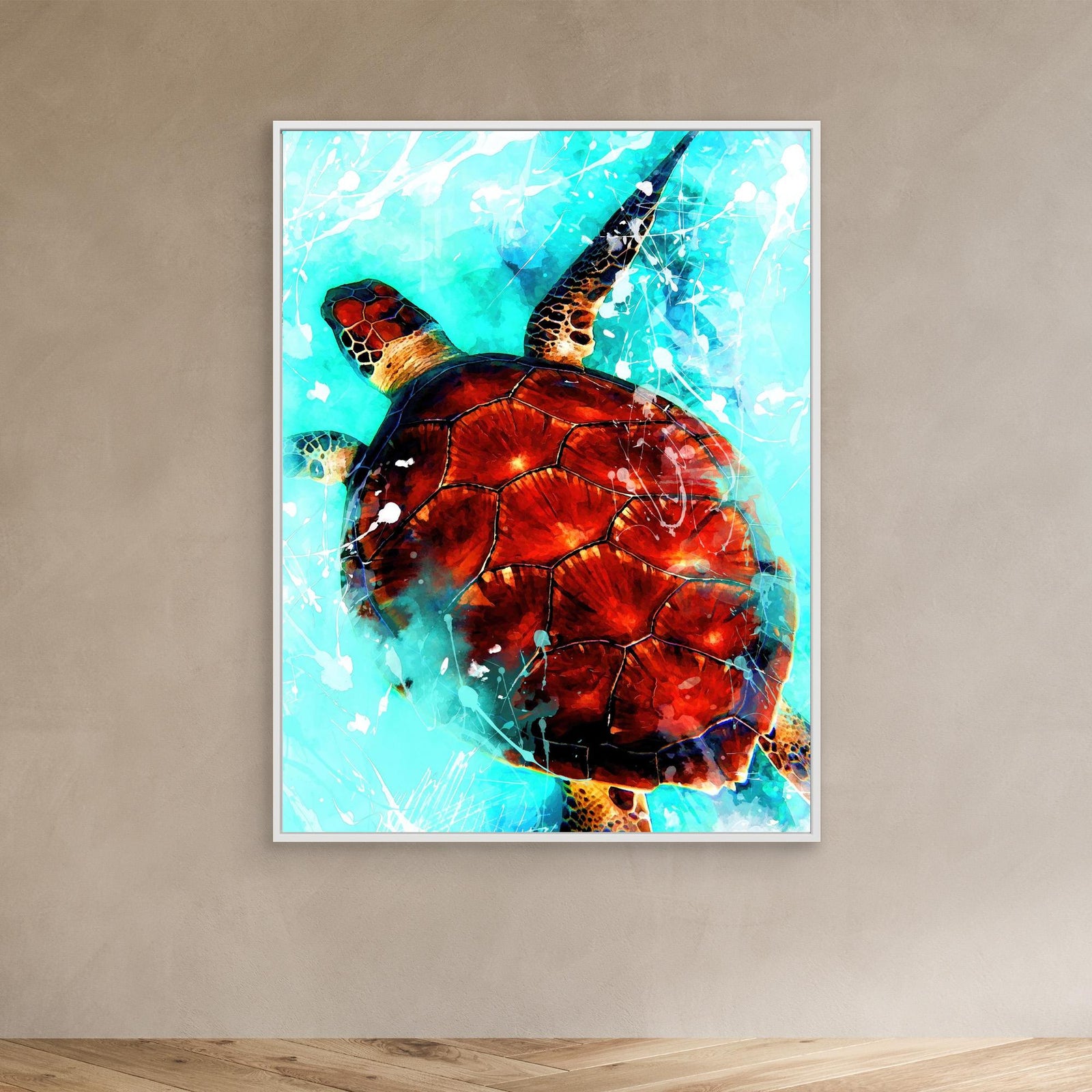 Canvas Print - Turtle Art by Justyna Jaszke