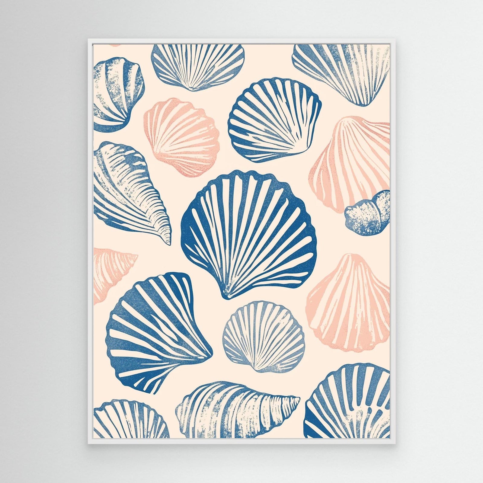 Canvas Print - Seashell Pattern by Melloi Art Prints