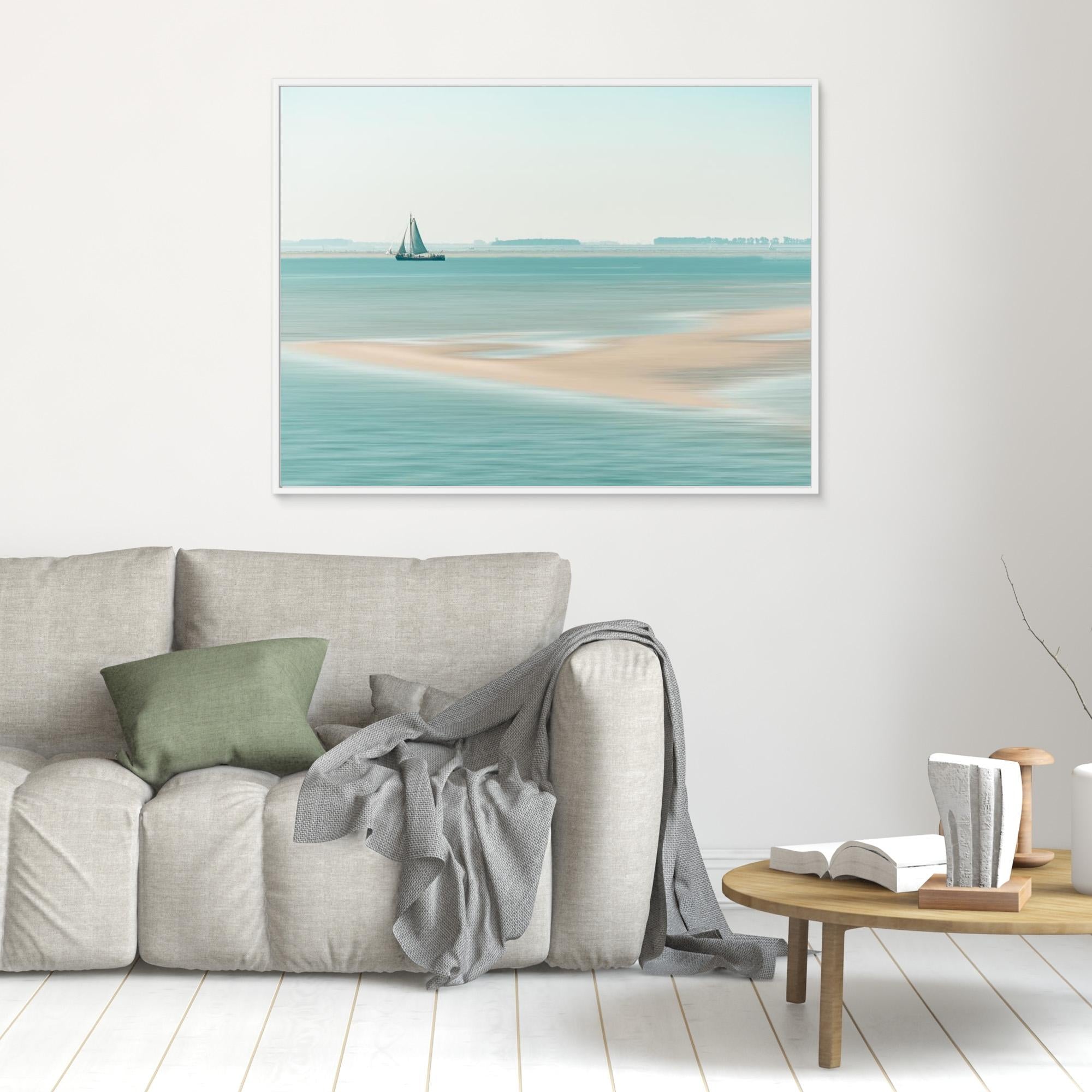 Canvas Print - Passing a Sandbank by Bernardine De Laat