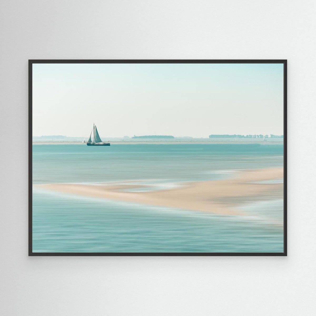 Canvas Print - Passing a Sandbank by Bernardine De Laat