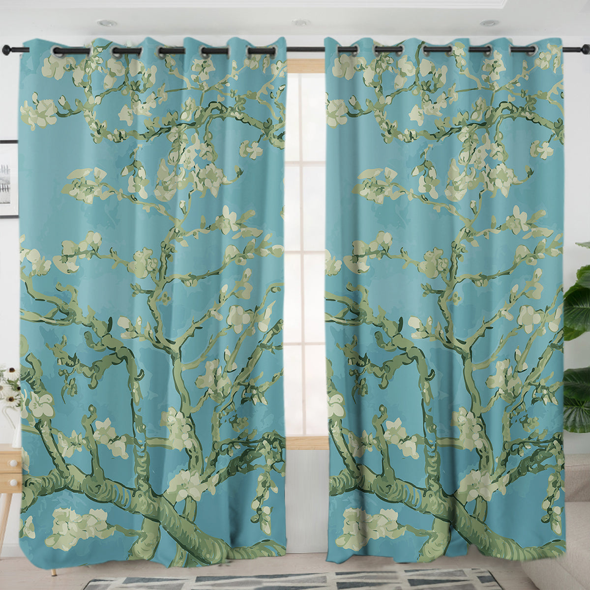 Van Gogh Almond Blossoms Curtains