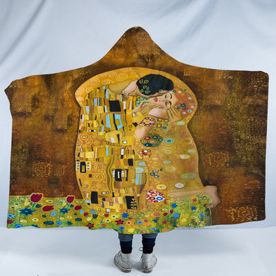 Gustav Klimt The Kiss Cosy Hooded Blanket