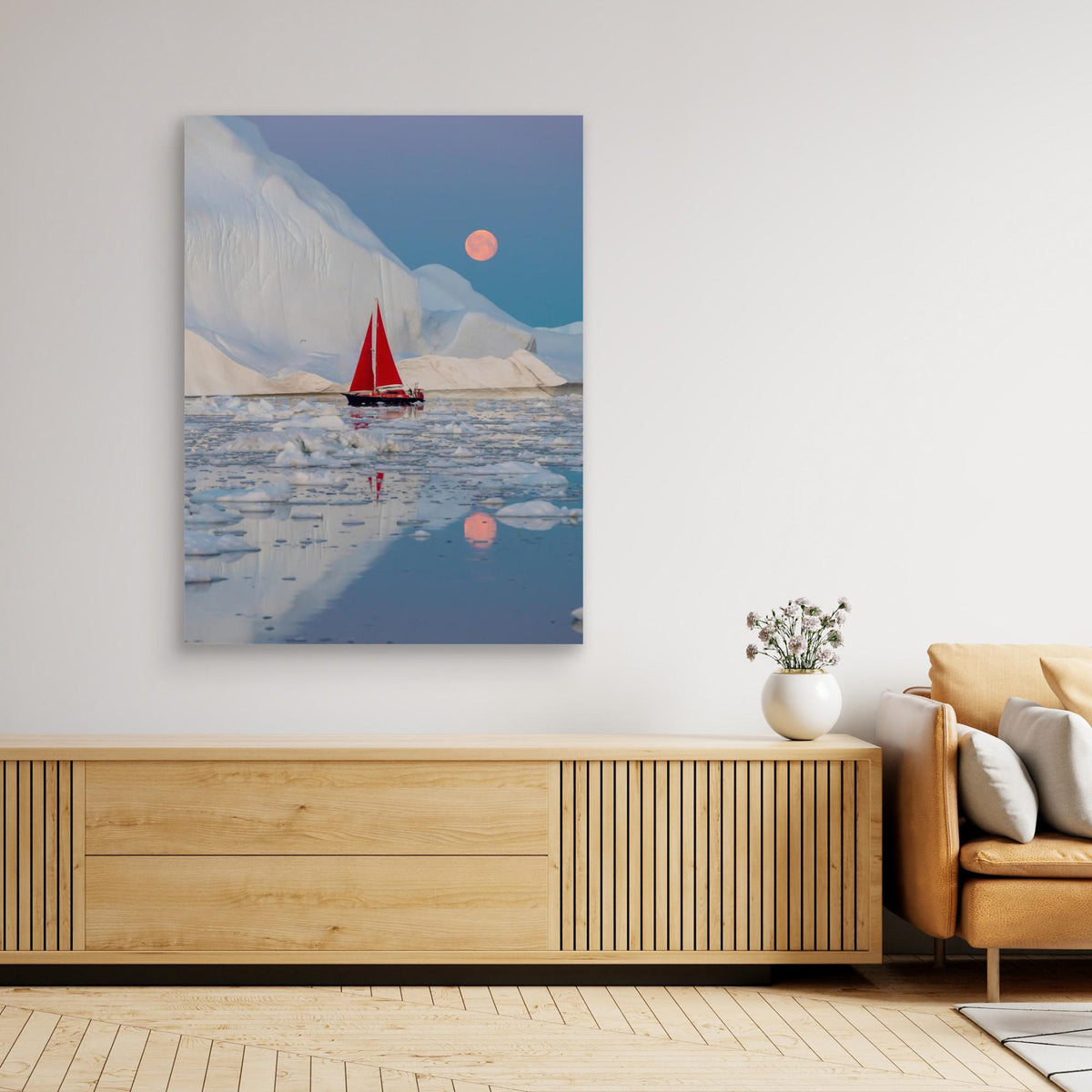 Canvas Print - Greenland Night by Marc Pelissier