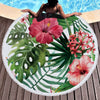 Hibiscus Round Beach Towel