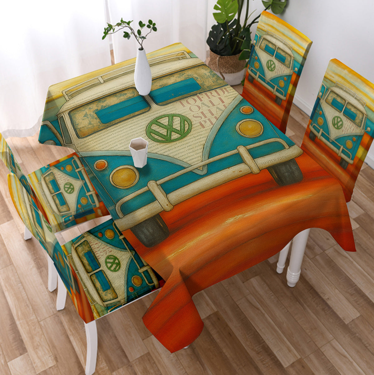 Vee Dub Sunset Tablecloth