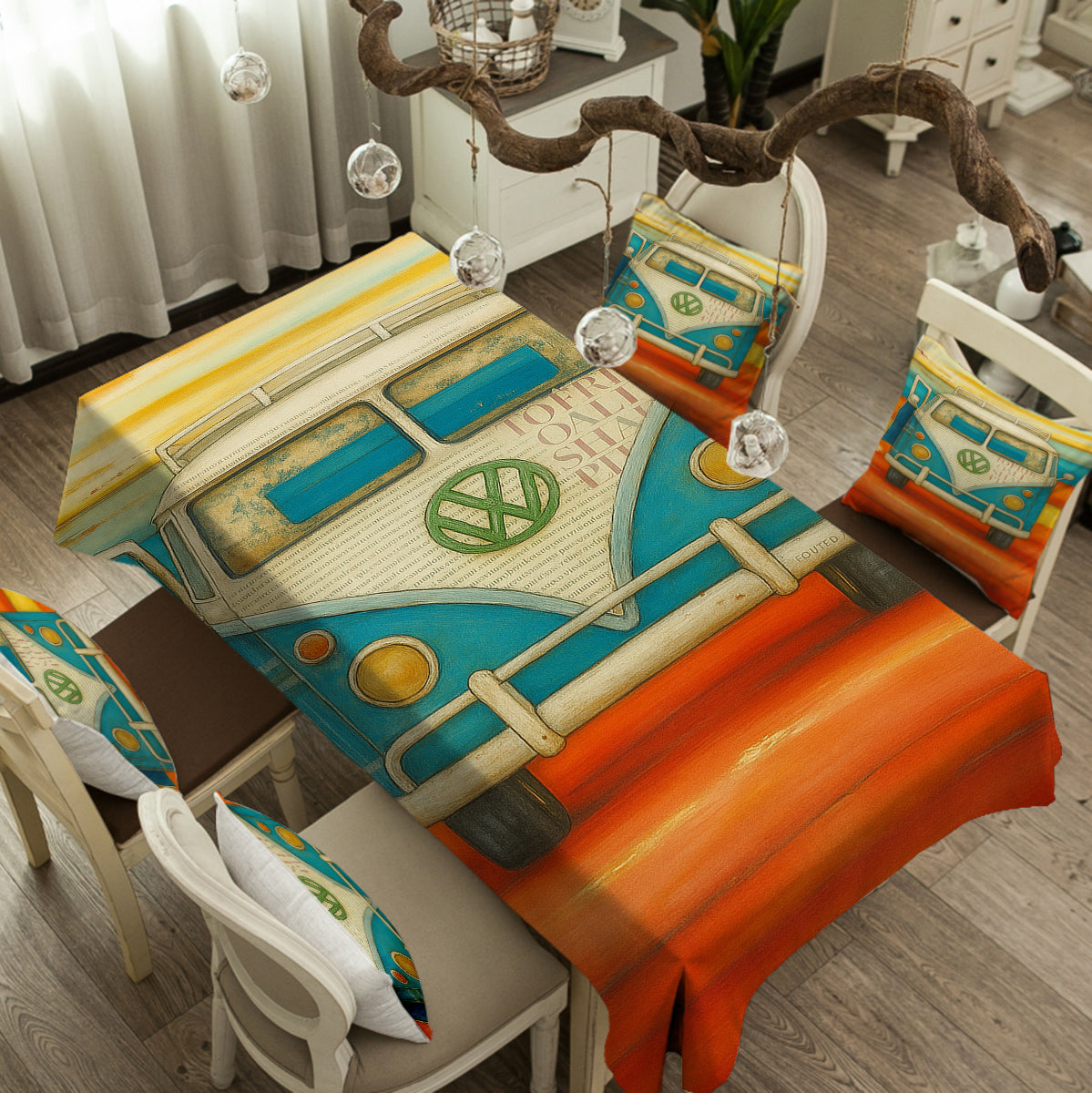 Vee Dub Sunset Tablecloth