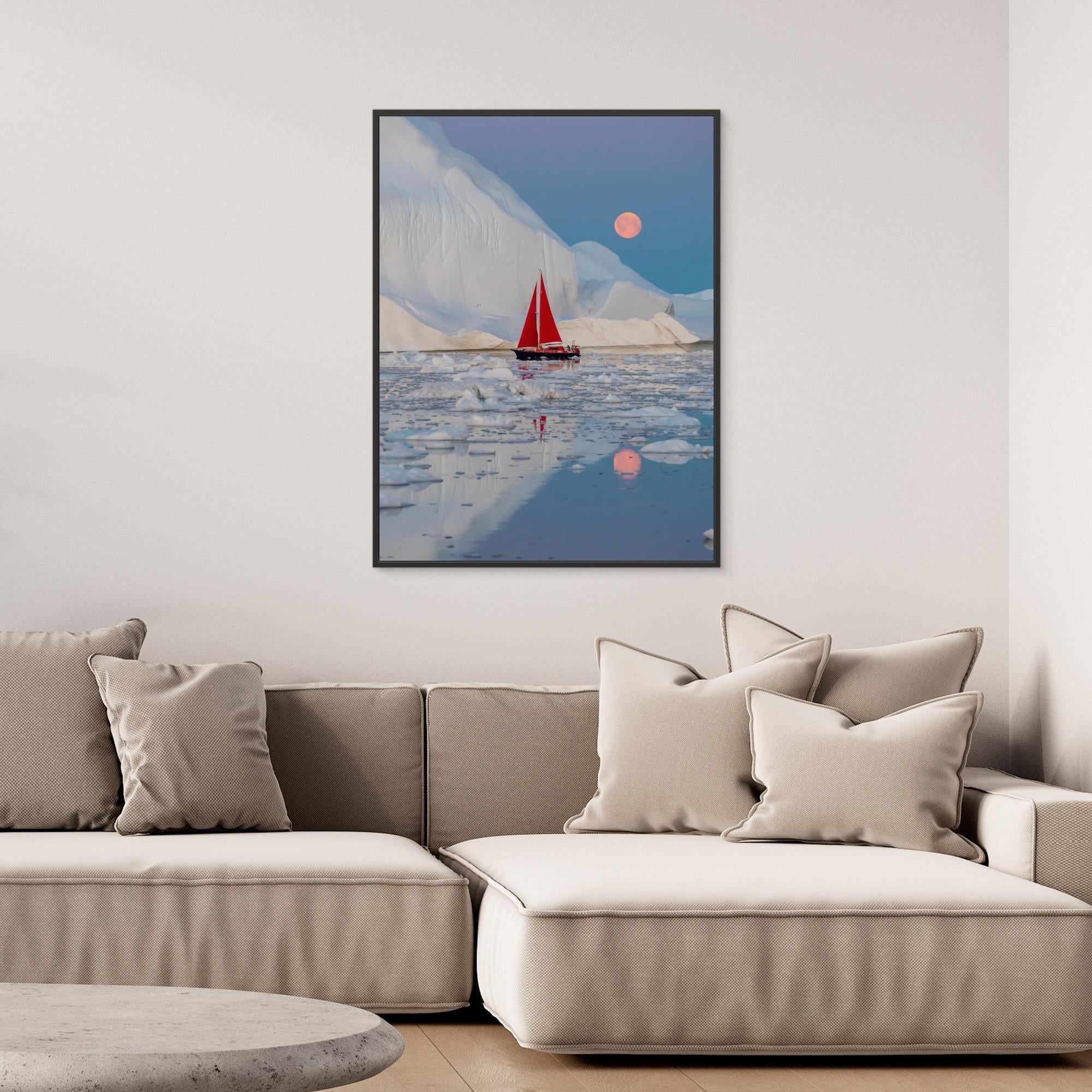 Canvas Print - Greenland Night by Marc Pelissier