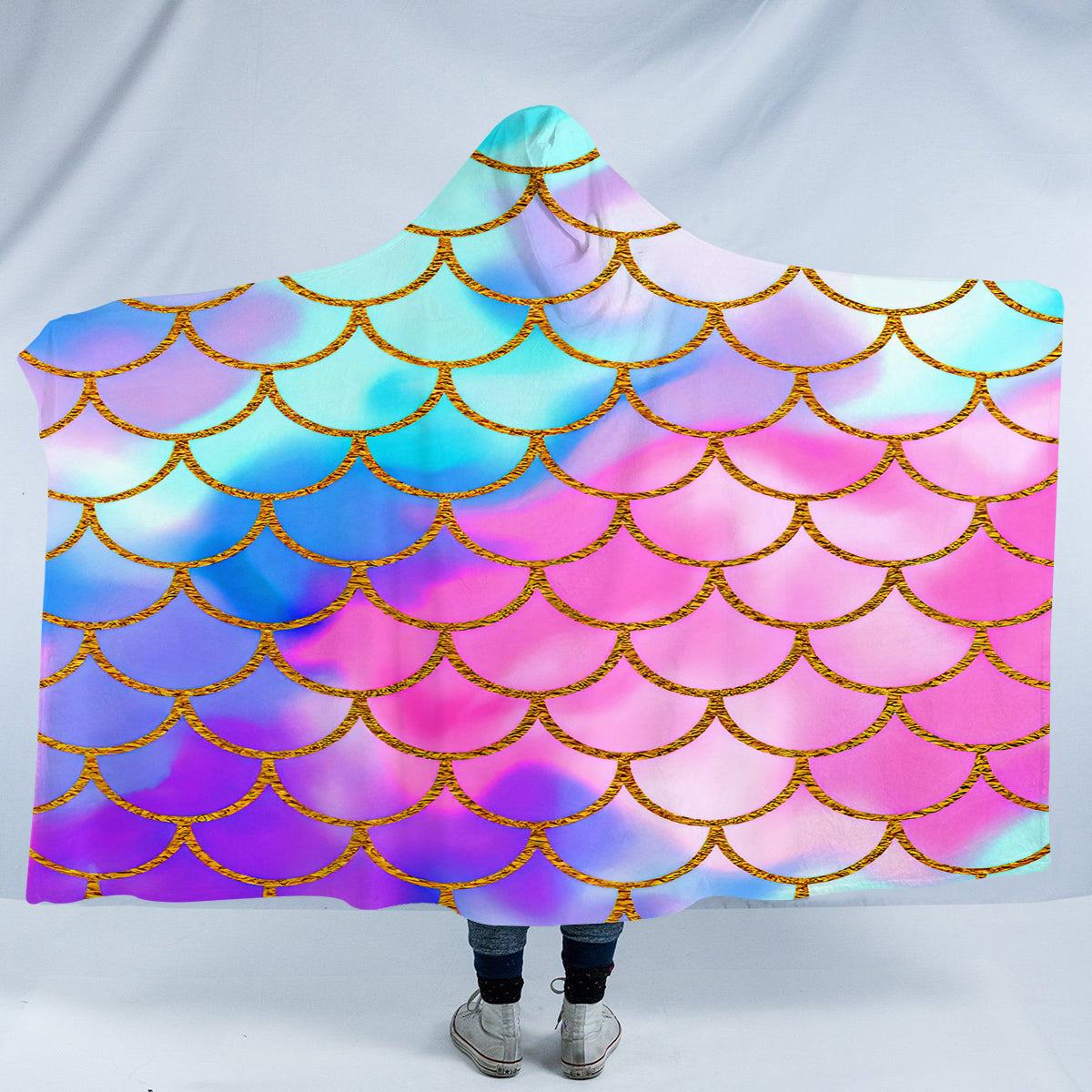 Mermaid Passion Cozy Hooded Blanket