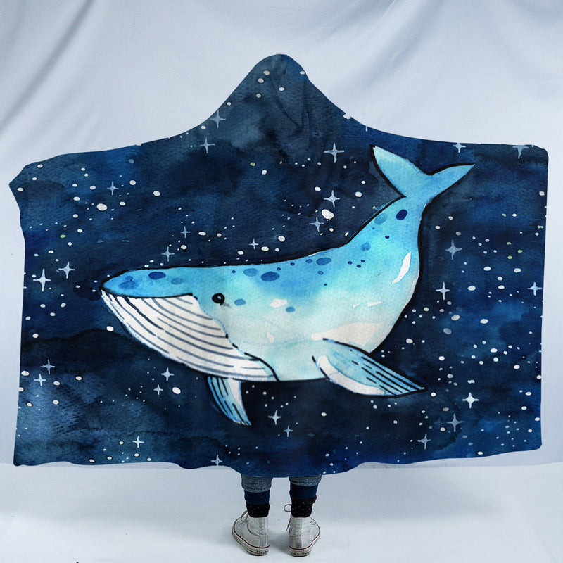 King of Whales Hooded Blanket