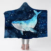 King of Whales Hooded Blanket