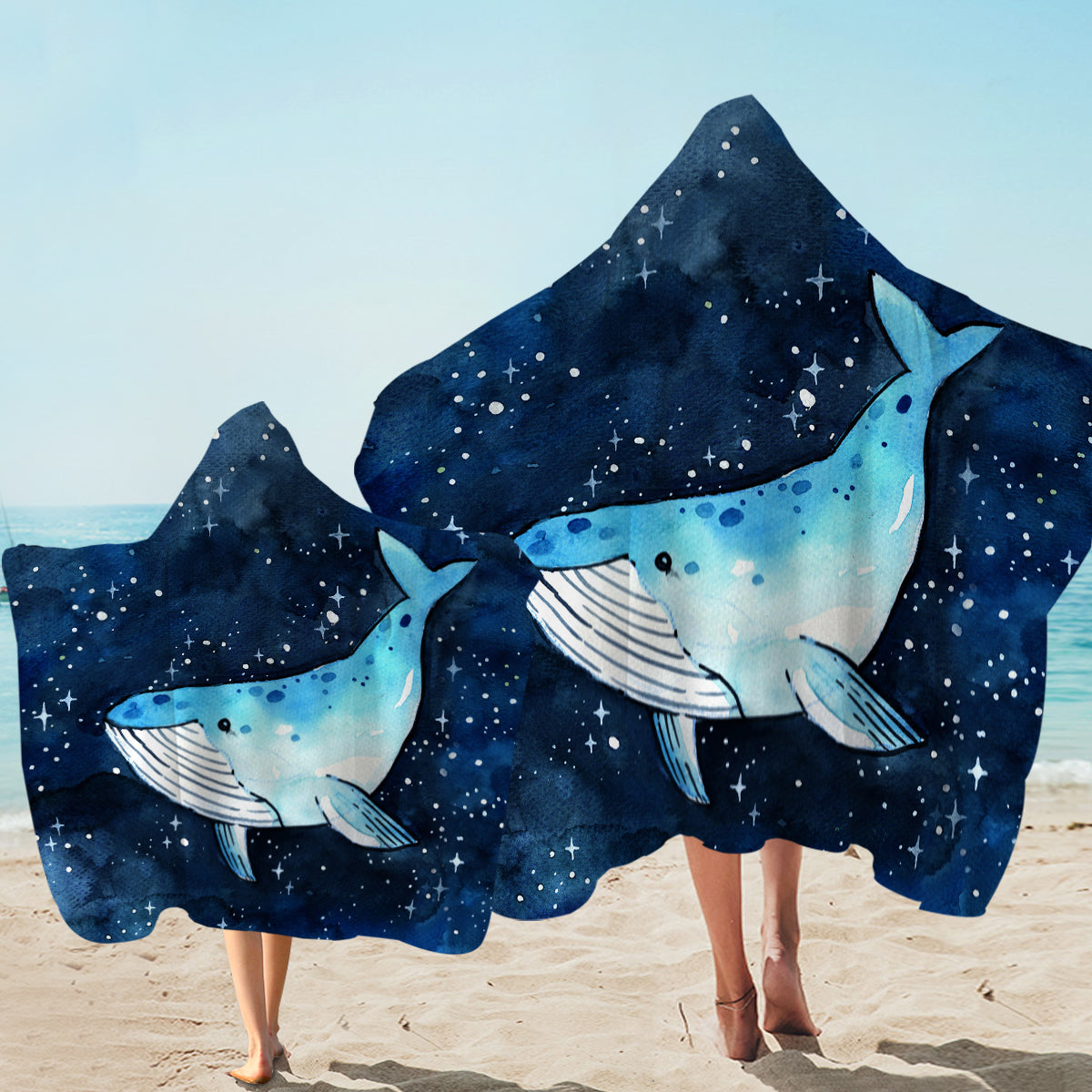 King of Whales Hooded Towel