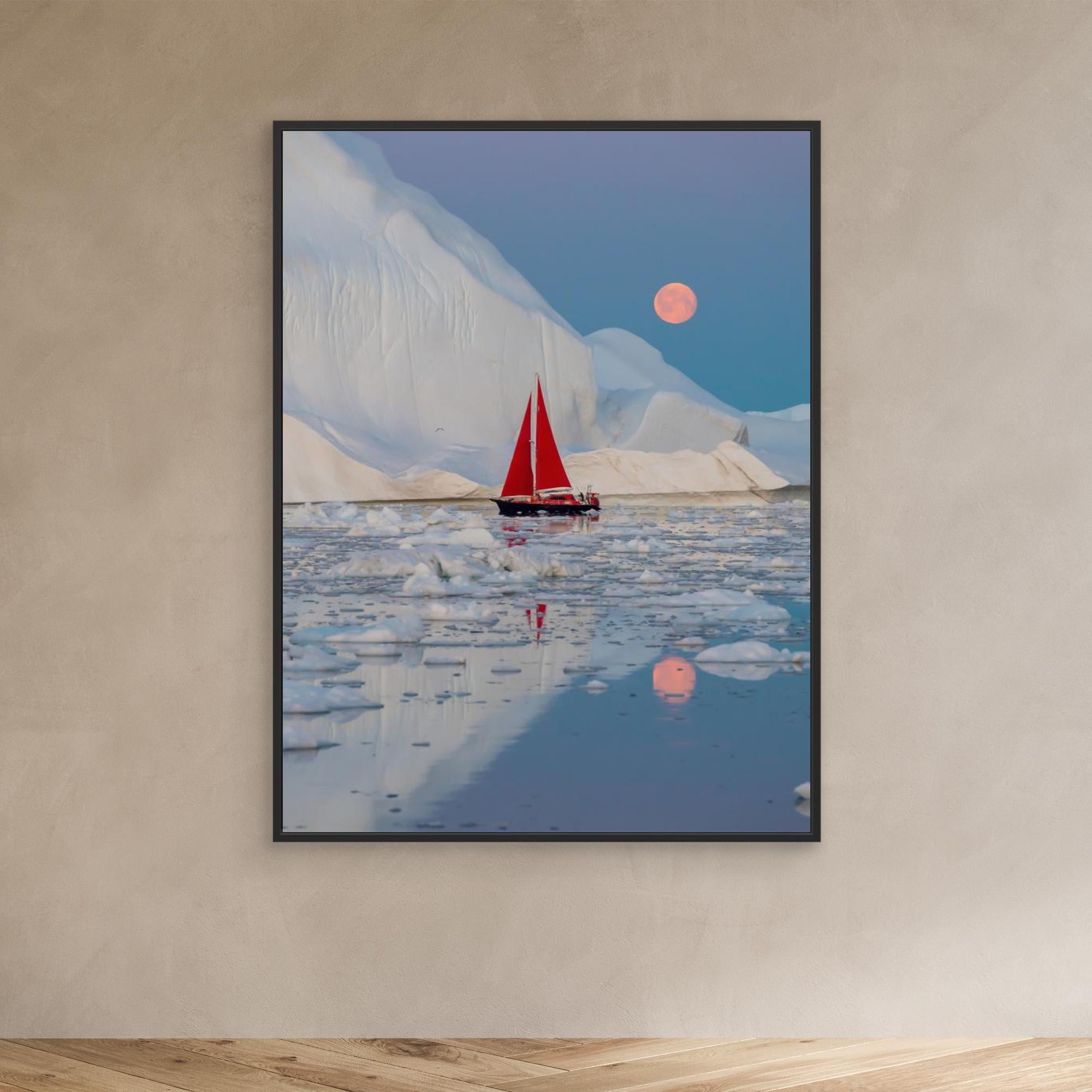 Canvas Print - Greenland Night by Marc Pelissier