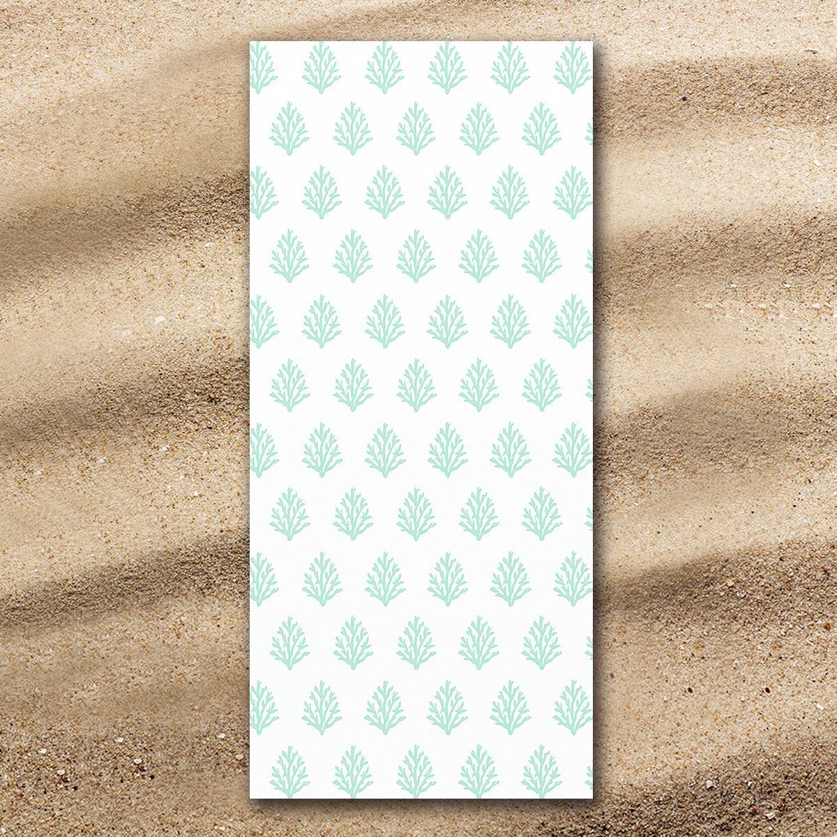 Coral Mint Extra Large Beach Towel