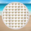 I Love Flip Flops Round Beach Towel