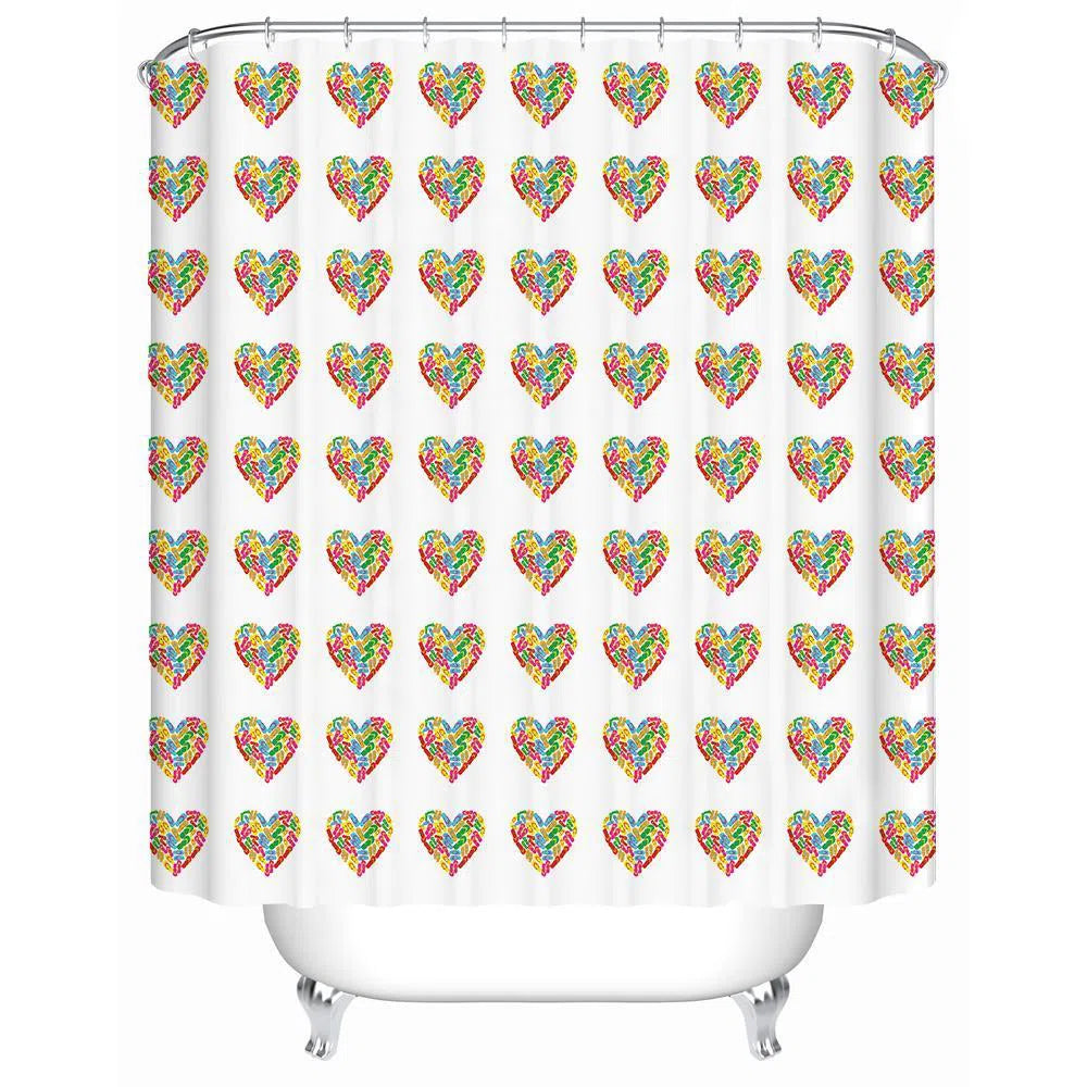 I Love Flip Flops Shower Curtain