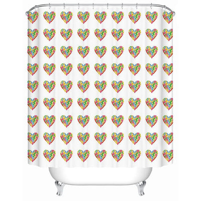 I Love Flip Flops Shower Curtain