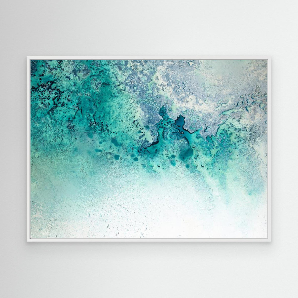 Canvas Print - Turquoise Whispering by Petra Meikle De Vlas
