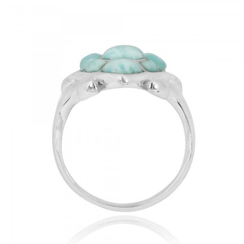 Caribbean Larimar Sea Turtle Jewelry Set