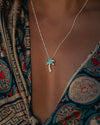 Abalone Shell Palm Tree Necklace - Miami