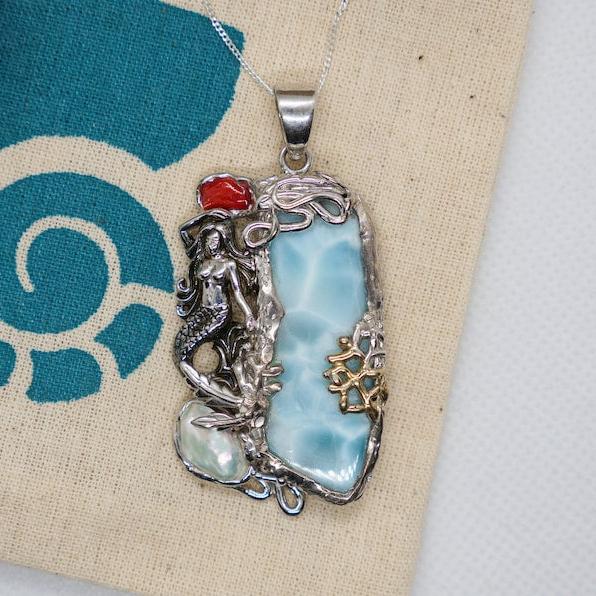 Mermaid Necklace Sterling Silver