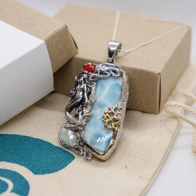 Mermaid Necklace Sterling Silver