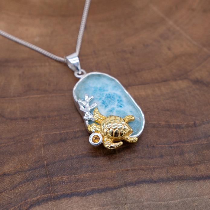 Silver Turtle Necklace