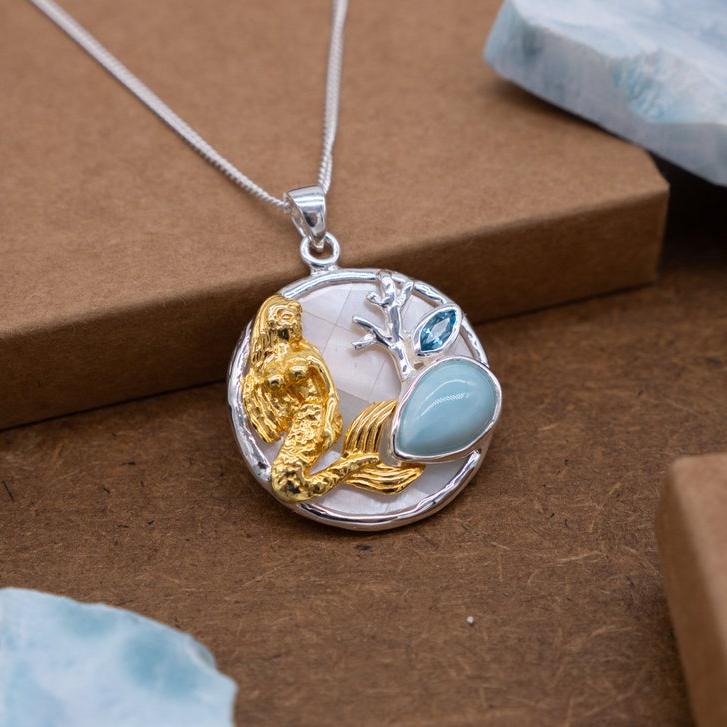 Turtles Palm Tree Necklace