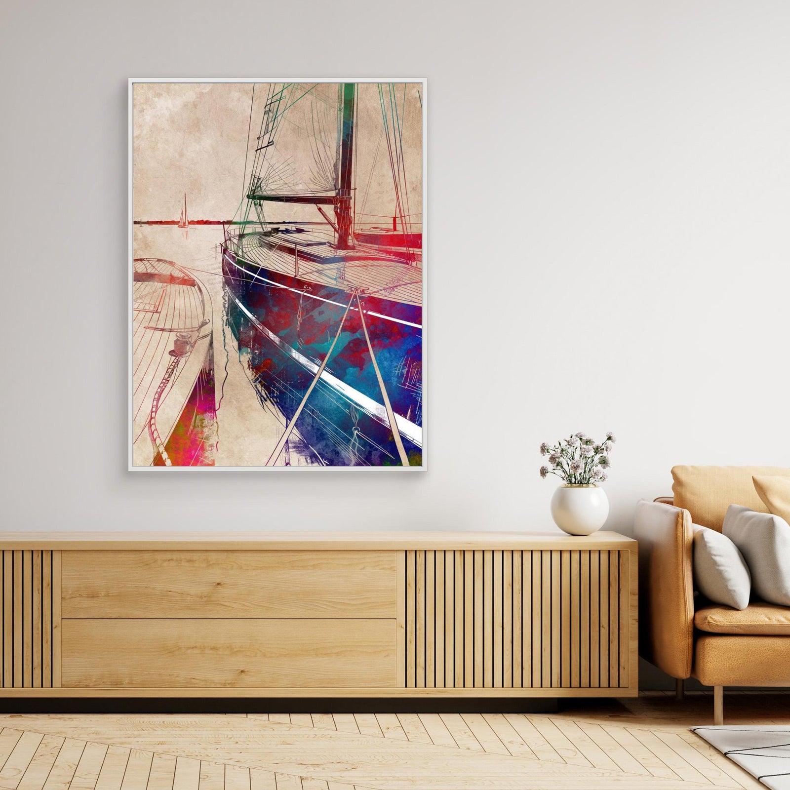 Canvas Print - Sport Yachting Art by Justyna Jaszke
