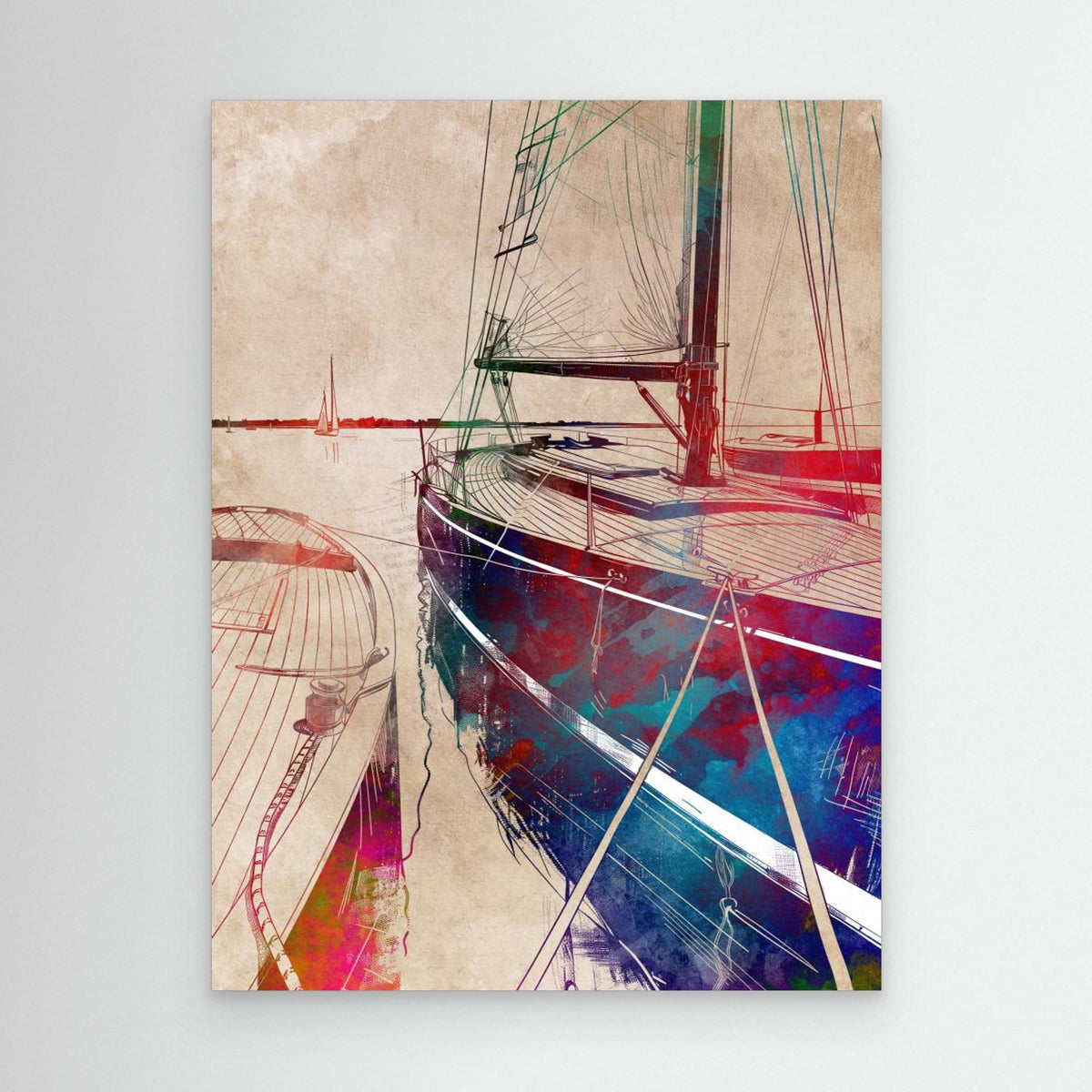 Canvas Print - Sport Yachting Art by Justyna Jaszke