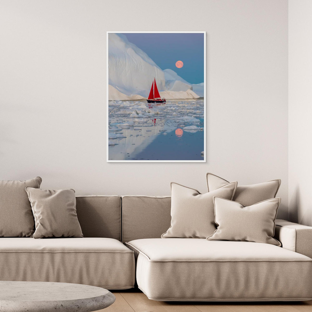 Canvas Print - Greenland Night by Marc Pelissier