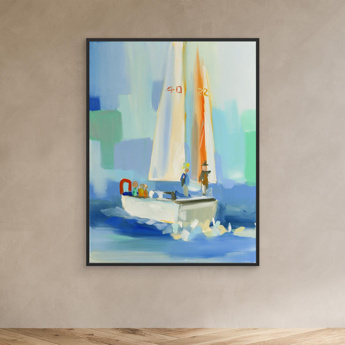 Canvas Print - Sailboat by Jenny Westenhofer