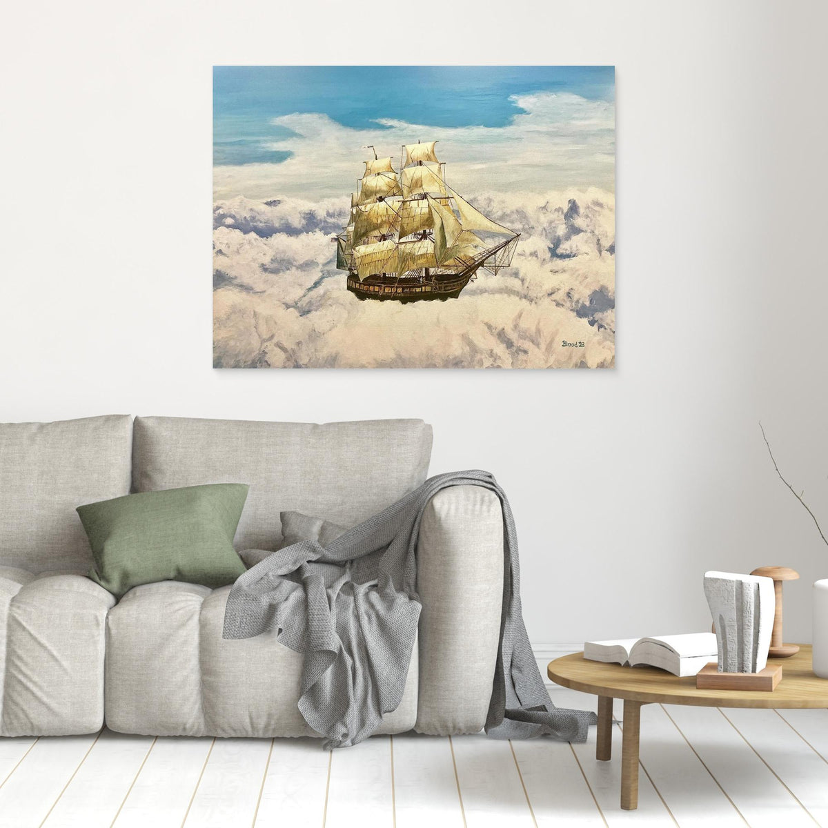 Canvas Print - Sky Sailing by Tom Blood