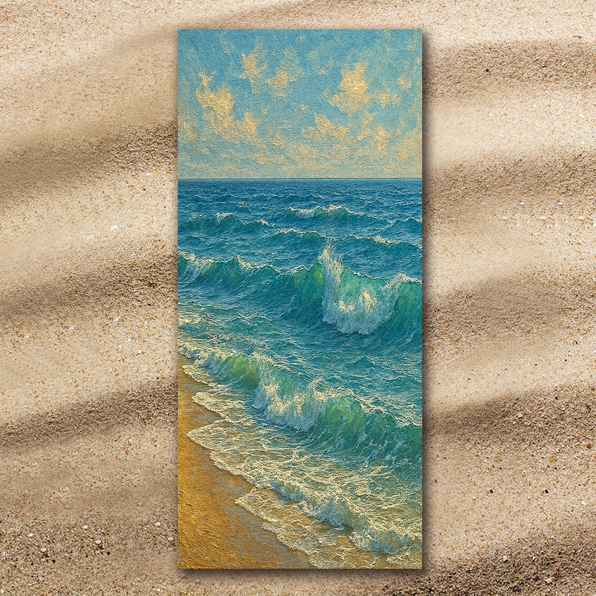 Ocean Painting Extra Large Towel