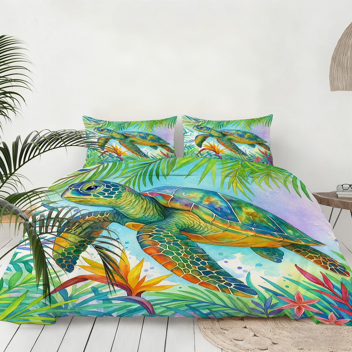 Jungle Sea Turtle Bedding Set