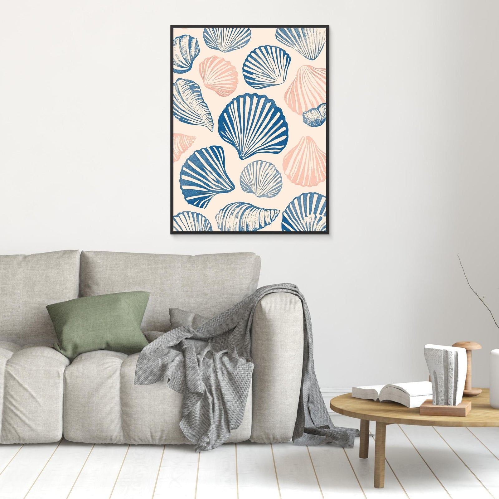 Canvas Print - Seashell Pattern by Melloi Art Prints